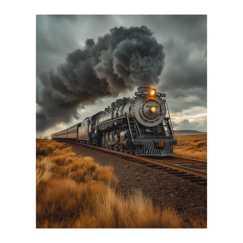 Big Boy 4014 Union Pacific steam locomotive wall art