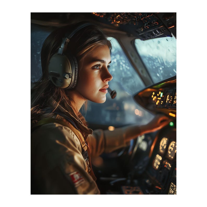 Airline Captain in the Cockpit from Runway & Heirloom